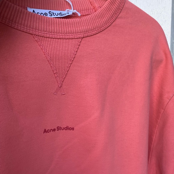 Acne Studios - logo-print cotton sweatshirt (NWT) - Small - Picture 7 of 10
